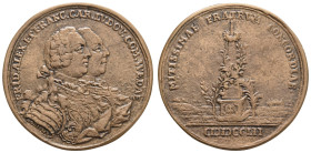 Sonstige Medaillen Deutschland
 WIED-NEUWIED und WIED-RUNKEL, späterer Guss einer Silbermedaille von 1752, auf die Freunschaft der beiden Linien, , A...