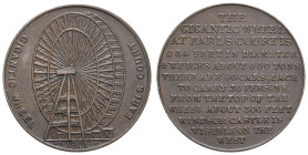 Sonstige Medaillen Ländermedaillen
Großbritannien 1901 Bronzemedaille "The Gigantic Wheel At Earls Court", diese Medaille wurde in den Jahren 1897 bi...