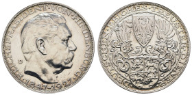 Sonstige Medaillen Medailleure
Goetz, Karl 1927 D Silbermedaille von Karl Goetz auf den 80. Geburtstag des Reichspräsidenten Paul Ludwig Hans Anton v...