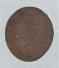 Sonstige Medaillen Musiker
Chormusik ohne Jahr (1956-1982) mattierte hochovale Bronzegussplakette von Heribert Calleen (u.a. Schüler von Gies), sogen...