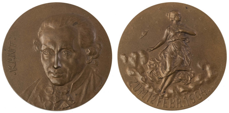 Sonstige Medaillen Personenmedaillen
Kant 1904 Bronzemedaille von A. M. Wolff a...