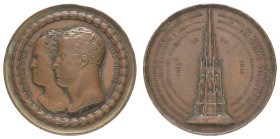 Sonstige Medaillen Städtemedaillen
Berlin 1818 von Henri Francois Brand, Bronzemedaille zur Grundsteinlegung des von Karl Friedrich Schinkel entworfe...