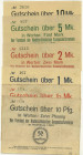 Deutschland Städtisches Notgeld
Bremen 0,50 Grundmark 31.12.1923 Erleuchtungs - und Wasserwerke, dazu Waldenburg (Schlesien), Knappschaft, 10 Pfennig...