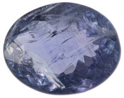 Mineralien
 loser Tansanit, kräftiges violettblau, 4,73 ct., 12 x 10 X 5 mm