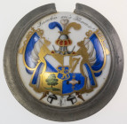 Sonstiges
 Bierseidel-Deckel mit fehlendem Griff, außen: herrliches Wappen unter "Lusatia sei's Panier!", innen: I/l / Wodan (Grünbaum) / die A.H.K. ...
