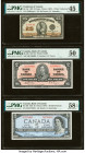 Canada Group Lot of 5 Examples PMG Choice About Unc 58 EPQ; About Uncirculated 55 (2); About Uncirculated 50; Choice Extremely Fine 45. 

HID098012420...