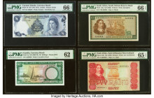 Cayman Islands, Gambia & South Africa Group Lot of 4 Examples PMG Gem Uncirculated 66 EPQ (2); Gem Uncirculated 65 EPQ; Uncirculated 62. Pick 1a has b...