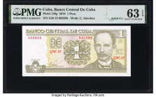 Solid 8's Cuba Banco Central de Cuba 1 Peso 2016 Pick 128g PMG Choice Uncirculated 63 EPQ. An as made wrinkle is present on this example. 

HID0980124...