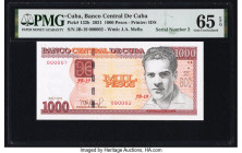 Serial Number 2 Cuba Banco Central de Cuba 1000 Pesos 2021 Pick 132b PMG Gem Uncirculated 65 EPQ. 

HID09801242017

© 2022 Heritage Auctions | All Rig...