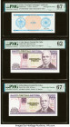 Misprinting Error Cuba Banco Nacional de Cuba, Foreign Exchange Certificate 1 Peso ND Pick FX11 PMG Superb Gem Unc 67 EPQ; Cuba Banco Central de Cuba ...