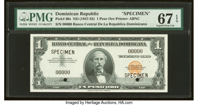 Dominican Republic Banco Central de la Republica Dominicana 1 Peso Oro ND (1947-...