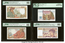 France Banque de France Group Lot of 4 Examples PMG Gem Uncirculated 66 EPQ (3); PCGS Gem New 65PPQ. 

HID09801242017

© 2022 Heritage Auctions | All ...