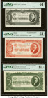 Russia State Credit Notes 3 Kopeks ND (1915) Pick 20 Uncut Sheet of 100 Crisp Uncirculated; Russia State Currency Notes 1; 3; 5; 10 Chervontsev 1937 P...