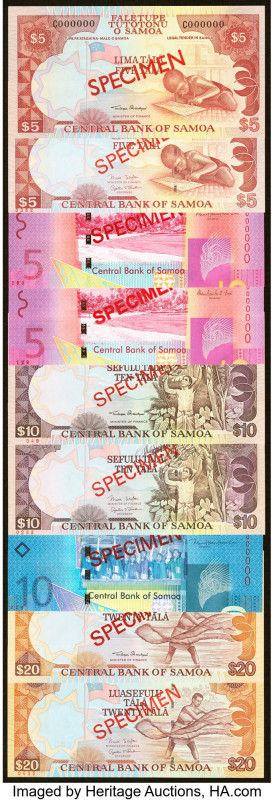 Samoa Central Bank of Samoa Group Lot of 17 Examples Crisp Uncirculated. 

HID09...