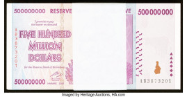 Zimbabwe Reserve Bank of Zimbabwe 500 Million Dollars 12.12.2008 Pick 82 One Hundred Examples Crisp Uncirculated. 

HID09801242017

© 2022 Heritage Au...