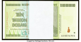 Zimbabwe Reserve Bank of Zimbabwe 10 Trillion Dollars 2008 Pick 88 One Hundred Examples Crisp Uncirculated. 

HID09801242017

© 2022 Heritage Auctions...