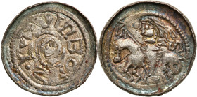 Medieval coins 
POLSKA / POLAND / POLEN / SCHLESIEN

Bolesław II Śmiały (1058-1080). Denar książęcy (1070-1076) - litera S - Krakow / Cracow - VERY...