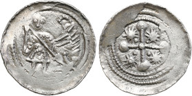 Medieval coins 
POLSKA / POLAND / POLEN / SCHLESIEN

Bolesław III Krzywousty (1107-1138). Denar - VERY NICE 

Aw.: Rycerz przebijający włócznią s...