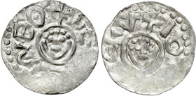 Medieval coins 
POLSKA / POLAND / POLEN / SCHLESIEN

Bolesław III Krzywousty (1107-1138). Denar śląski (1097-1107), Wroclaw - RARITY R8 

Aw.: Gł...