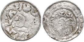 Medieval coins 
POLSKA / POLAND / POLEN / SCHLESIEN

Władysław Herman (1081-1102). Denar, Krakow / Cracow 

Aw.: Głowa w lewo, napis w otokuRw.: ...