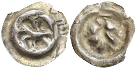 Medieval coins 
POLSKA / POLAND / POLEN / SCHLESIEN

Pomorze Wschodnie, Brakteat, Sambor II (1227 - 1270) – Gryf kroczący w lewo, Tczew 

Gryf kr...