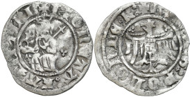 Medieval coins 
POLSKA / POLAND / POLEN / SCHLESIEN

Kazimierz III Wielki (1333-1370). Kwartnik duży (Half Grosz (Groschen) (1/2 groschen)), Krakow...