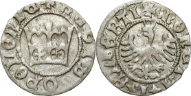 Medieval coins 
POLSKA / POLAND / POLEN / SCHLESIEN

Jan I Olbracht (1492-1501). Half Grosz (Groschen) (1/2 groschen) koronny, Krakow / Cracow, lit...