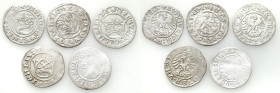 Medieval coins 
POLSKA / POLAND / POLEN / SCHLESIEN

Alexander i Ludwik Jagiellończyk, Zygmunt I Stary, Half Grosz (Groschen) (1/2 groschen), 5 pie...