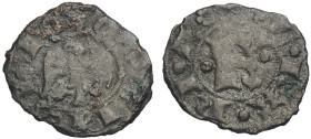 Ferrara, Obizzo III d'Este (1344-1352) primo Marchese di Ferrara, Ferrarino, RR MIR-217 Bell-1 Mi mm 13 g 0,42 è l'unica moneta a nome di questo march...