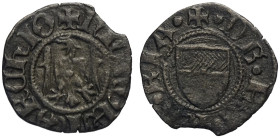 Ferrara, Nicolò III d'Este (1393-1441), Quattrino, MIR-225 Bell-7b (questo esemplare illustrato) Mi mm 16 g 0,75 BB