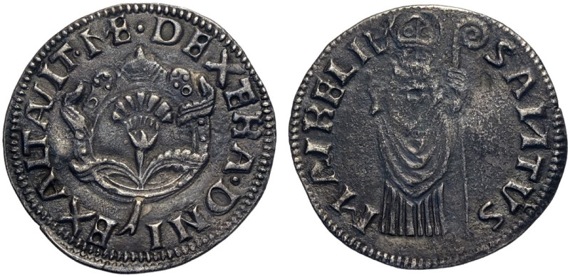 Ferrara, Ercole I d'Este (1471-1505), Diamante, RR MIR-259 Bell-9 Ag mm 24 g 2,2...