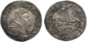 Ferrara, Paolo V (1605-1621), Testone 1620-FR, RR Munt-214 Ag mm 31 g 9,50 ex Ratto 1953 n 1152, di ottima conservazione per il tipo, SPL