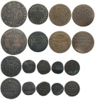 Ferrara, Lotto di 9 monete in rame da catalogare