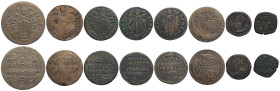 Ferrara, Lotto di 8 monete in rame da catalogare