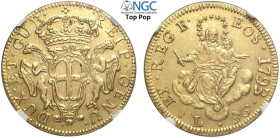 Genova, Repubblica (1528-1797), 96 Lire 1793, Rara Au mm 33 ottimo esemplare per questa tipologia, buon SPL. In Slab NGC AU58 (Top Pop! cert. 57860480...