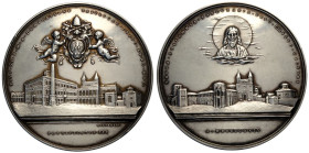 Roma, Pio XI (1929-1938), medaglia a ricordo del XVI centenario della basilica Lateranense 1924, opus Mistruzzi Ag mm 70 g 146,10 SPL+