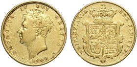 Great Britain, George IV (1820-1830), Sovereign 1829, Au mm 22 q.BB