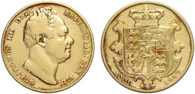 Great Britain, William IV (1830-1837), Sovereign 1837, Au mm 22 MB