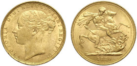 Great Britain, Victoria (1837-1901), Sovereign 1880, Au mm 22 SPL-FDC