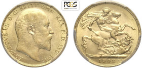 Great Britain, Edward VII (1901-1910), Sovereign 1909, Au mm 22 in Slab PCGS MS63 (cert. 28255326)