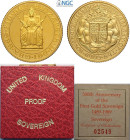 Great Britain, Elizabeth II (1952-), Sovereign 1989, Au mm 22 original box and certificate, in Slab NGC PF68 Ultra Cameo (cert. 5790683016)