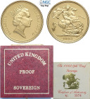 Great Britain, Elizabeth II (1952-), Sovereign 1993, Au mm 22 di qualità eccezionale, original box and certificate, in Slab NGC PF70 Ultra Cameo (Top ...