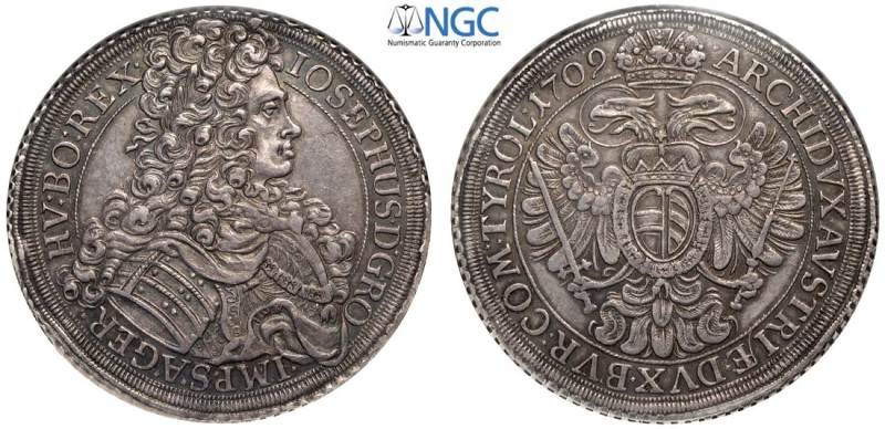 Austria, Joseph I (1705-1711), Thaler 1709/7 Vienna, Dav-1013 Ag mm 45 bellissim...