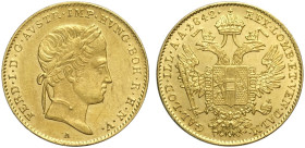 Austria, Ferdinand I (1835-1848), Ducat 1842-A Vienna, Au mm 20 SPL