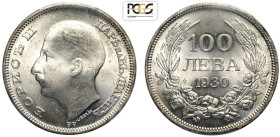 Bulgaria, Boris III (1918-1943), 100 Leva 1930, Ag mm 34 in Slab PCGS MS63+ (cert. 17260979)