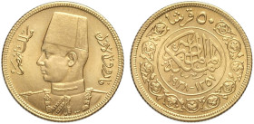 Egypt, Farouk (1936-1952), 50 Piastres 1938, Au mm 20 FDC