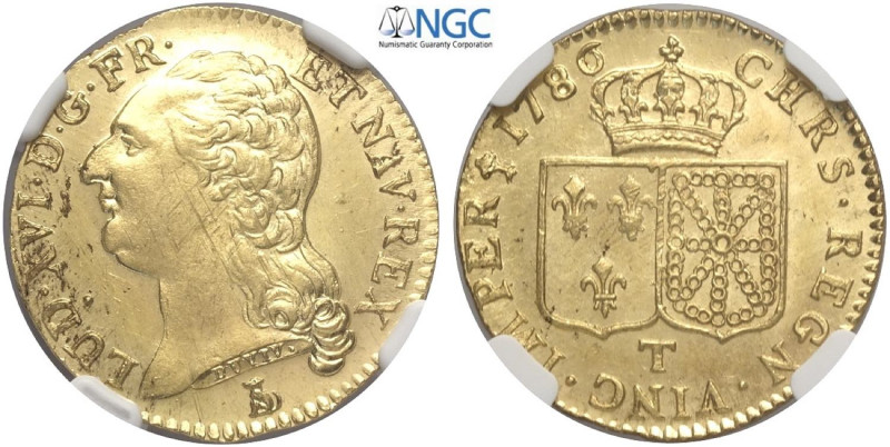 France, Louis XVI (1774-1790), Louis d'or 1786-T Nantes, Au mm 23 conservazione ...