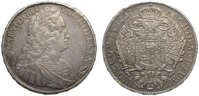 Hungary, Charles VI (1711-1740), Thaler 1737-KB Kremnitz, Dav-1062 Ag mm 41 g 28,61 BB+