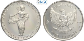 Indonesia, Republic, 500 Rupiah 1970, Ag mm 40 In Slab NGC PF68 Ultra Cameo (cert. 5786664012)