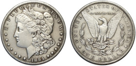 United States of America, Morgan Dollar 1894-S San Francisco, Rara Ag mm 38,1 BB+